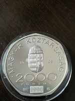 aUNC Ezüst 2000 Forint 1999 Millenium BU