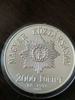 UNC Ezüst 2000 Forint 1998  Szabadságharc 150. Évfordulója BU
