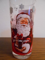 Coca-Cola pohár üveg télapós karácsonyi új!