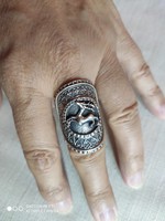 Extravagáns ötvös 925 ezüst gyűrű
