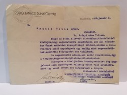 Zsidó Tanács Dunaföldvár 1946 január 8. levél Krausz Gyula úrnak