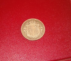 ezüst angol half crown fél korona 1915  V.György  fémpénz érme UK Nagy Brit 1 forintról KIÁRUSÍTÁS