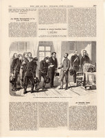 Sziléziai küldöttség a császárnál (2), metszet 1866, 14 x 22 cm, Ferenc József, monarchia, újság