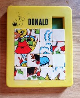 Retró tili-toli játék -  Donald kacsa mintával -  7,5x9 cm