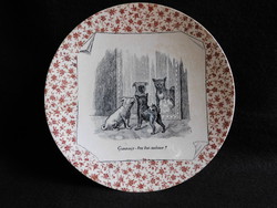 Sarreguemines "assiette parlante" (beszélő tányér)  (1877-1919)