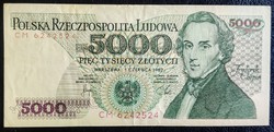 Lengyelország 5000 Zloty 1982