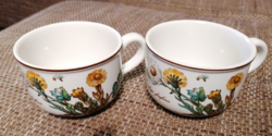2 db Villeroy & Boch Luxembourg teás/kávés csésze. Botanica mintás, hibátlan darabok! 