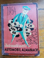 International Automobil Almanach 1954. Szép állapotú, teljes könyv, képes almanach, árakkal. 