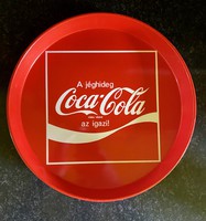 Coca Cola fém üdítős tálca