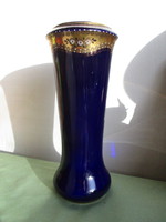 Very old/100 years/porcelain vase with gold painting and porcelain decoration, 28 cm high