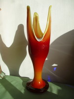 Csodálatos szép Muranói különleges váza 35,5 cm.
