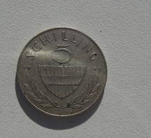 Ausztria .640 ezüst 5 Schilling 1961