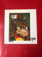 Joan Miró  eredeti, kézzel aláírt, korlátozott kiadású litográfia készült 1969-ben, 200 pél