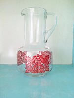 Retro glass wine jug, vase