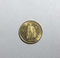 Eladó 10 korona Ferencz József 1911 /3.38 gr. 900/1000 arany