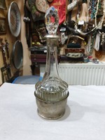 Silver Decorated Crystal Bottle