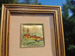 Mini landscape covered with 23 carat gold