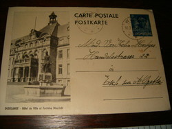 1940 Luxembourg képeslap Hotel ésforrás 2.világháborús kori KIÁRUSÍTÁS 1 ft luxemburg mini állam