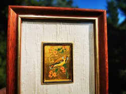 Small picture of birds with 23 carat gold