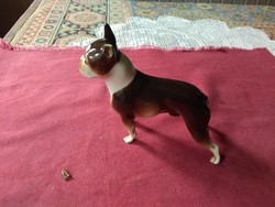 Royal Dux kutya sérült, de visszaragasztható füllel