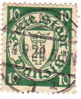 Danzig szabad város forgalmi bélyeg 1935