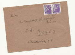 1946 Berlin szovjet megszállásí zóna levél lilás orosz medve bélyeg Berlinből Berlinbe KIÁRUSÍTÁS