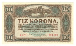 10 korona 1920 aUNC