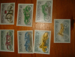 100 éves a motorkerékpár bélyeg sor 1985 magyar bélyegek 7 szép darabok  KIÁRUSÍTÁS