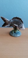 Kőbányai (Drasche) porcelán hal ritka festéssel 