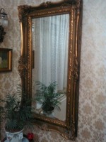Nagyméretű barokk képkeret tükörrel