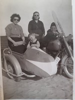 Régi motoros fotó vintage fénykép 