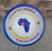 Extremely rare Budafok 55 cm star of africa, african enamel laver, collectible piece