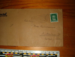 Német birodalmi 1927 levél Cannstadt bélyegző Mülhausenba nagy méretű boriték DR Deutsche Reich