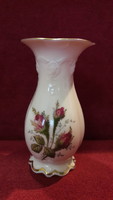 Rózsás német porcelán váza