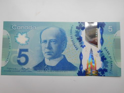 Kanada 5 dollár 2014  UNC  Polymer