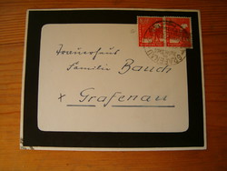 különleges szovjet megszállásí zóna levél gyász boriték kb 1948 bélyeg KIÁRUSÍTÁS