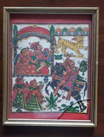 Indiai textilkép