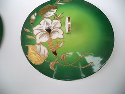 Art deco Schau Bach porcelán bonbonier aranyozott  kézzel festett