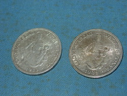 Silver 2 pengő 1933,1939 2 pieces !!