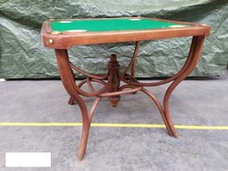 Antik Seltenheit thonet gebogen Möbel Spiel Tisch hajlított ritkaság kártyjáték asztal Leárazva