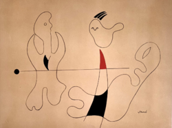 Joan Miró limitált kiadású litográfia (1961-ben készült)