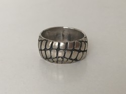 Férfi ezüst gyűrű masszív különleges