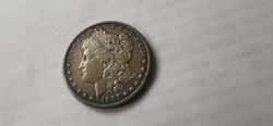 1885 USA ezüst 1 dollár 26,7 gramm 0,900 Szép patinás darab