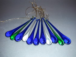 Kézműves üveg  csillár függeszthető csepp függő 11 darab, Csak LaszloNoemi részére