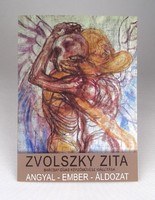 1C126 Zvolszky Zita signed exhibition invitation October 2017