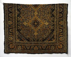 1C100 Antik textília ágytakaró mokett 127 x 160 cm