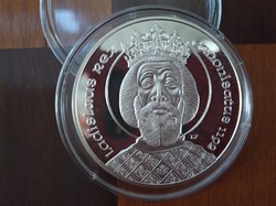 Szent László ezüst érme 500 forint 1992 PP