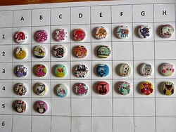 Owl, owlish, elephant buttons, wooden buttons from the collection for clothes, bags, scrapbooking