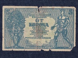Korona pénztárjegyek 5 Korona bankjegy 1919 (id30007)