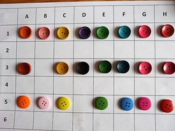 Solid color button, wooden button from the collection for clothes, bags, scrapbooking